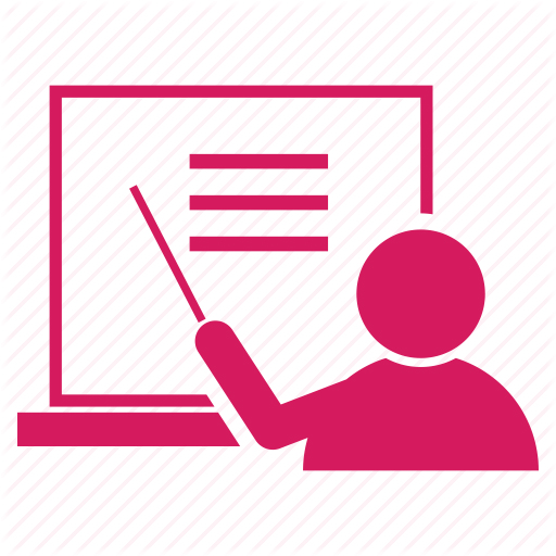 Academics Line drawing of a teacher