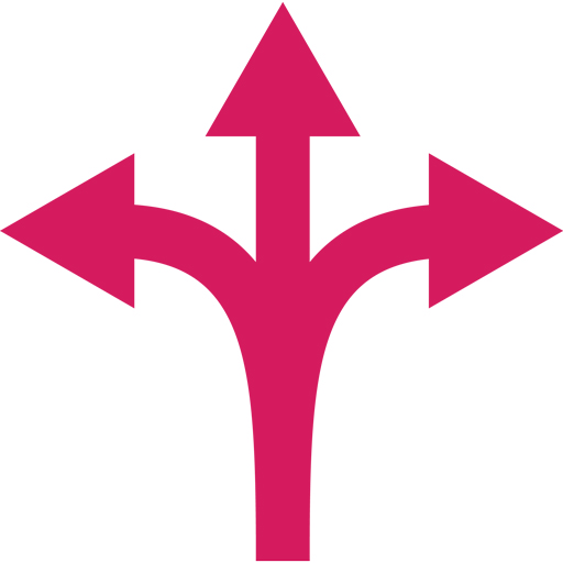 Three Paths An arrow with three heads