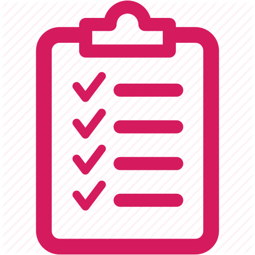 Admission Requirements Line drawing of a clipboard