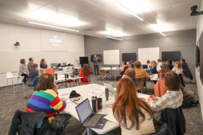 Virginia Tech 2025 XMNR cohort in new innovation campus classroom 